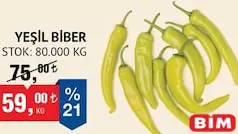 YEŞİL BİBER KG YEŞİL BİBER KG